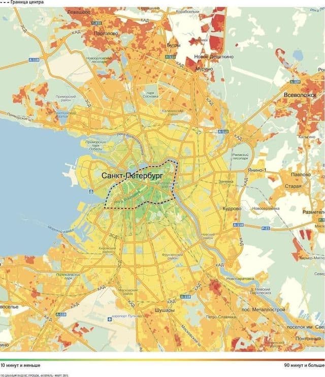 Straßenkarte von St. Petersburg
