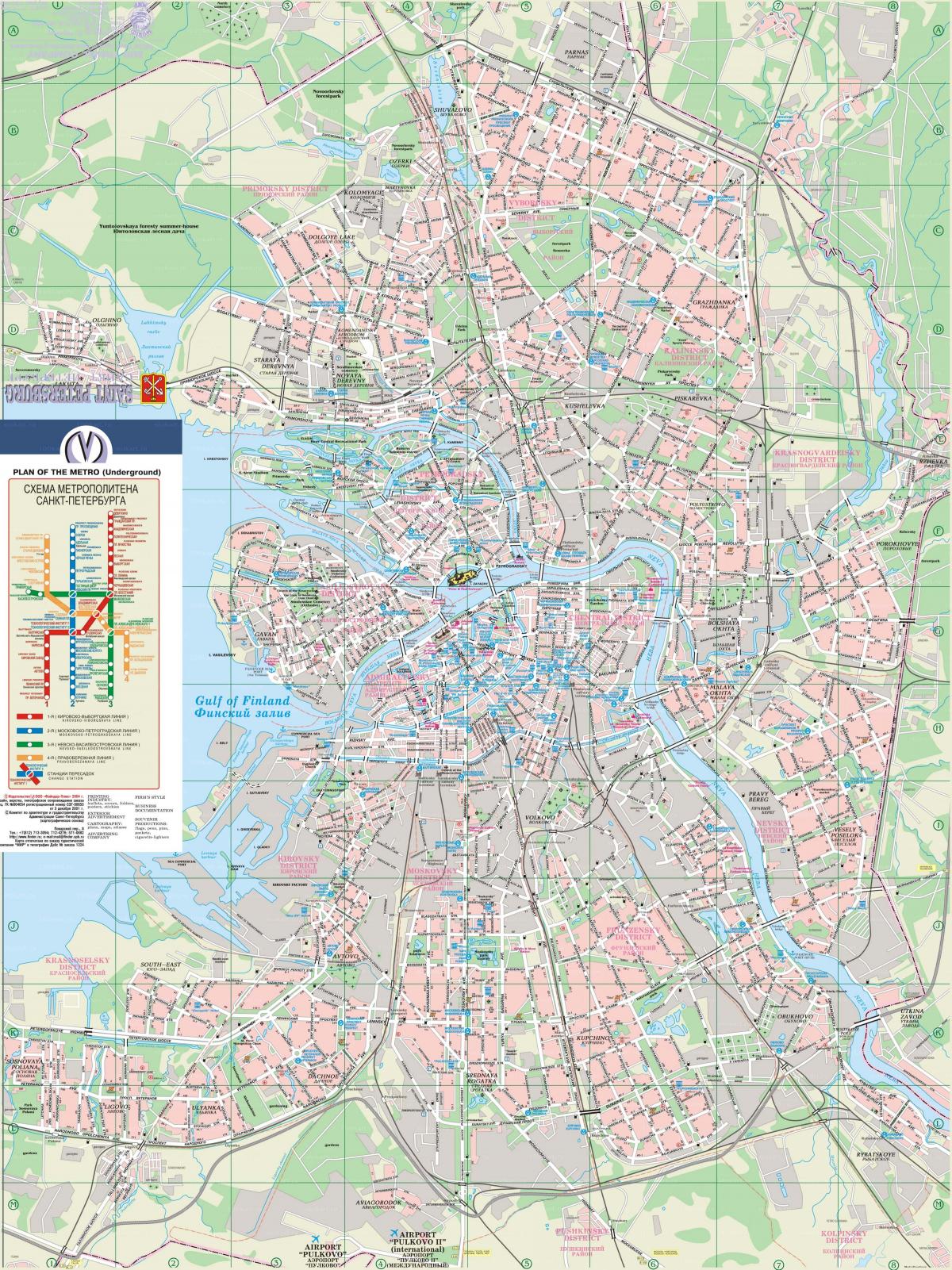 Stadtplan von St. Petersburg